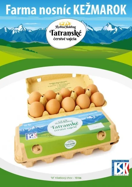 Tatranské vajcia – produktové balenie