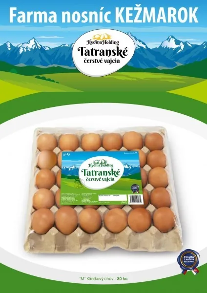 Tatranské vajcia – produktové balenie