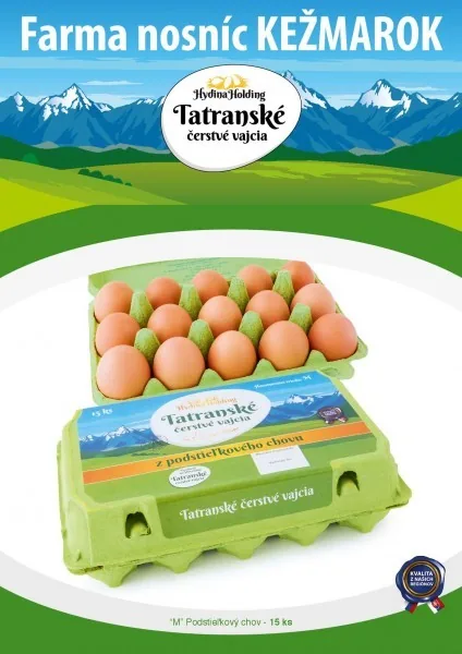 Tatranské vajcia – produktové balenie