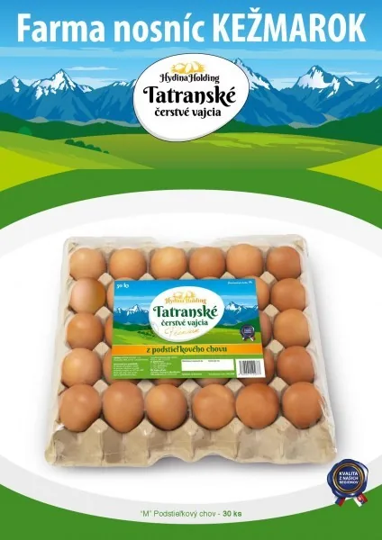 Tatranské vajcia – produktové balenie